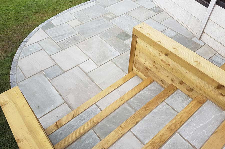 Global Stone Castle Grey Indian Sandstone paving